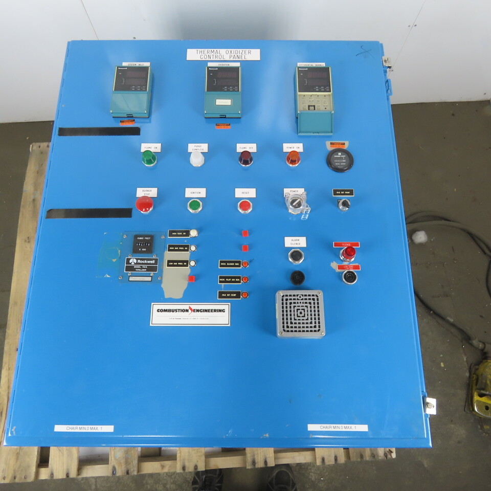 Combustion Engineering Thermal Oxidizer Control Unit 7524 ACFM Flow Rate