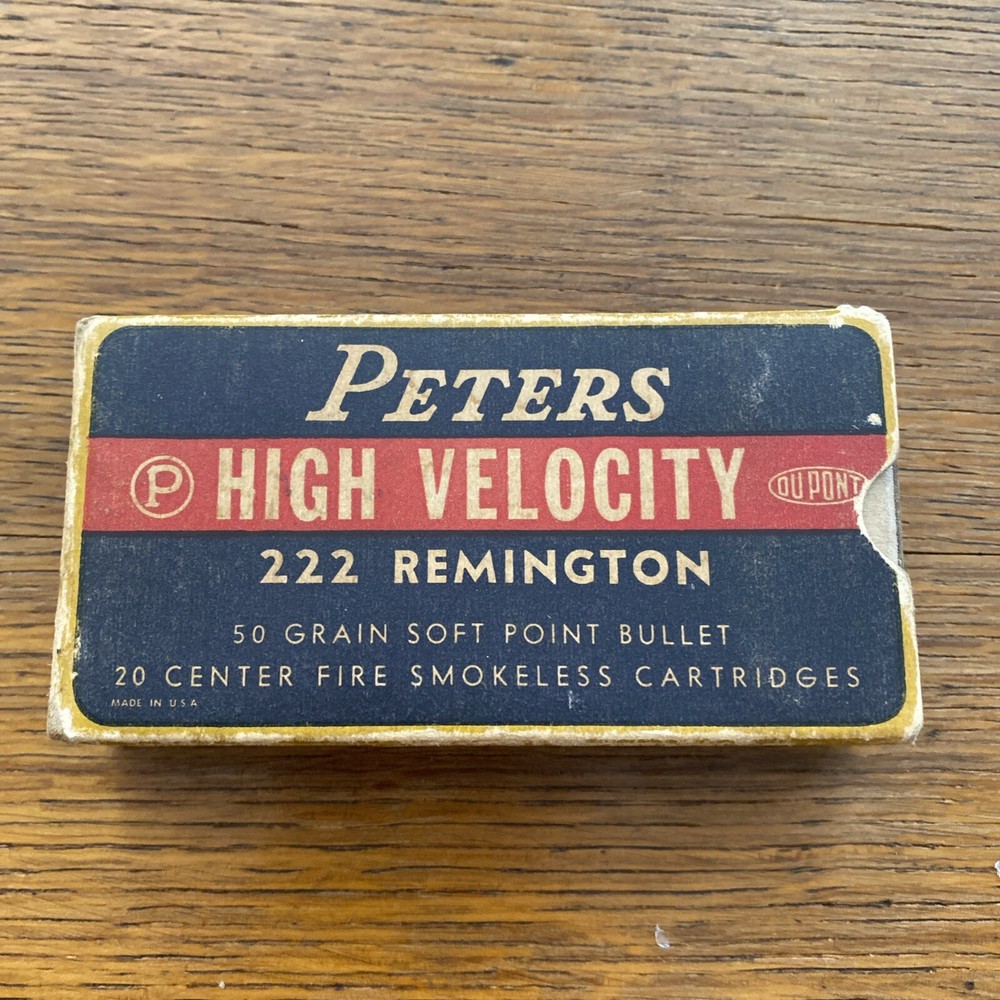 Peters High Velocity box 222 Remington