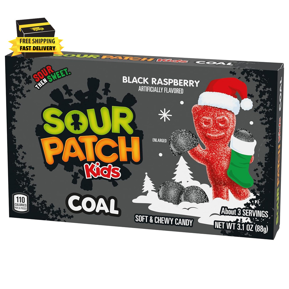 Coal Black Raspberry Soft & Chewy Holiday Candy, 3.1 Oz ⭐️⭐️⭐️⭐️⭐️