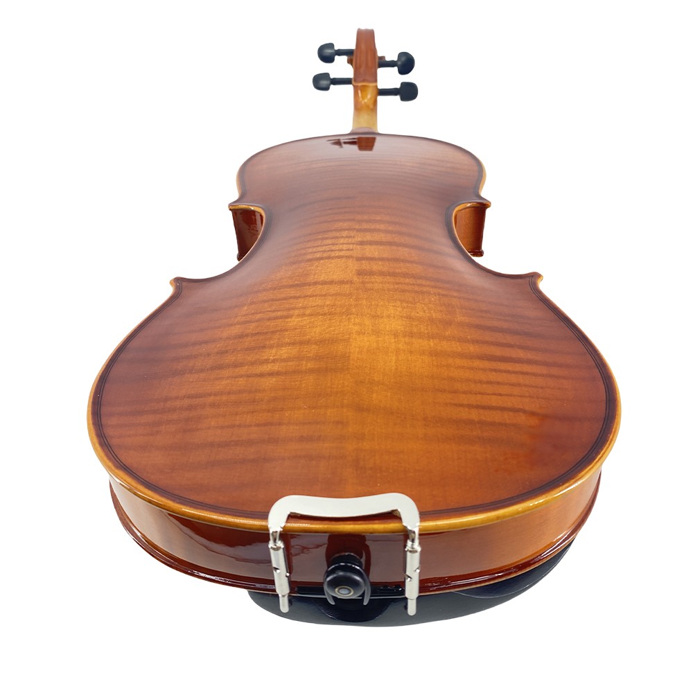 Solid Wood 4/4 Violin tiger pattern Set Full Size Fiddle Kit Handmade with Case