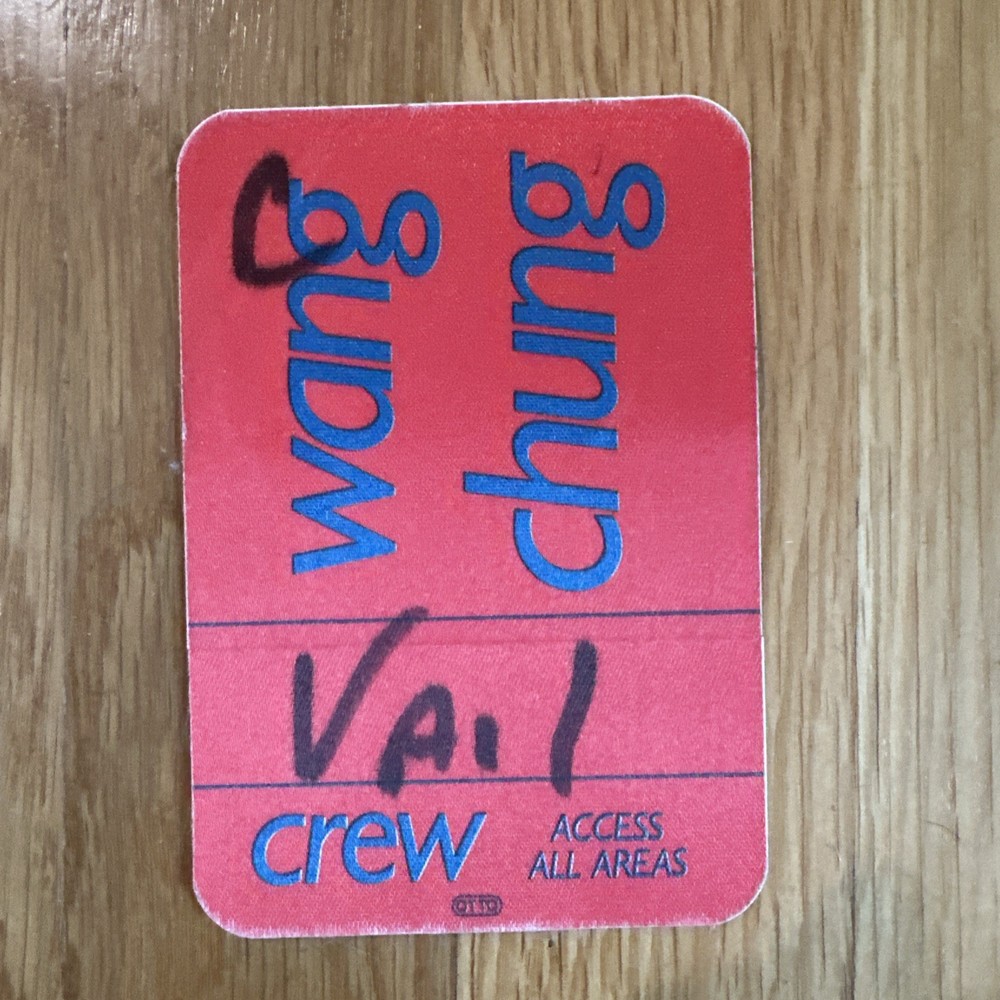 Wang Chung Backstage Pass Vail - 1986 Used Cloth Pass Otto