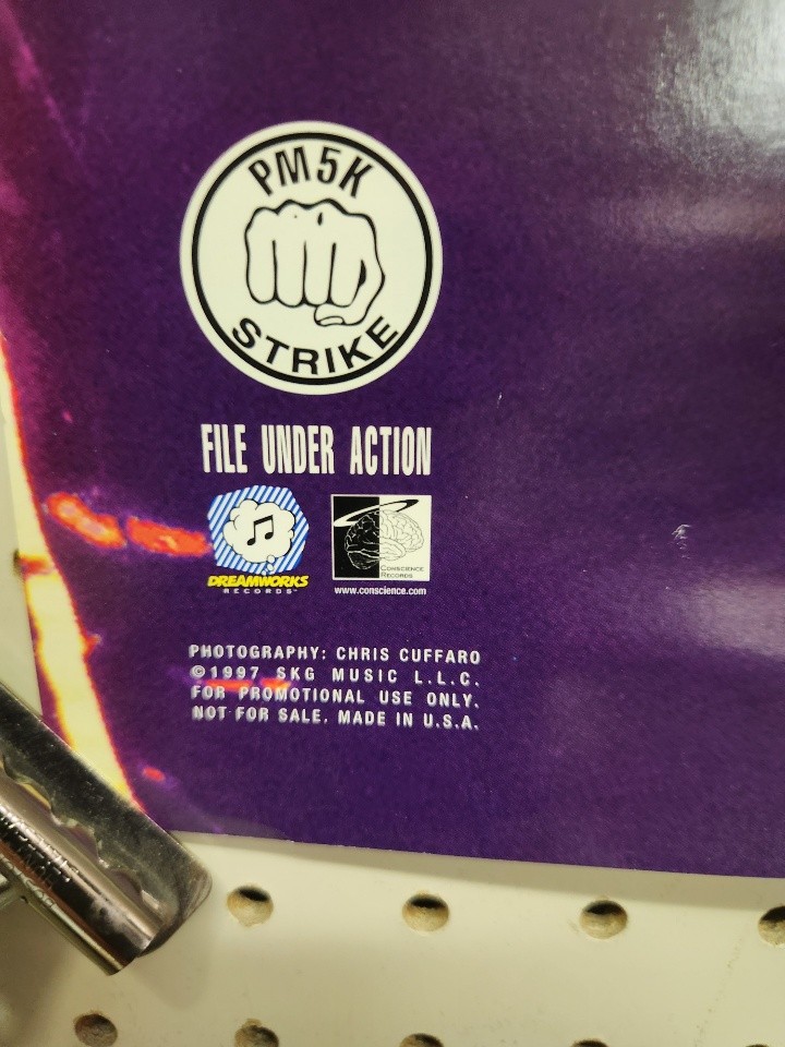 Powerman 5000 1997 Mega! Kung Fu promotional BIG Poster Excellent NEW old stock