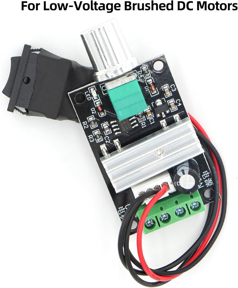 PWM DC Motor Speed Controller – 6V-28V 3A Reversible Speed Regulator with Forwar