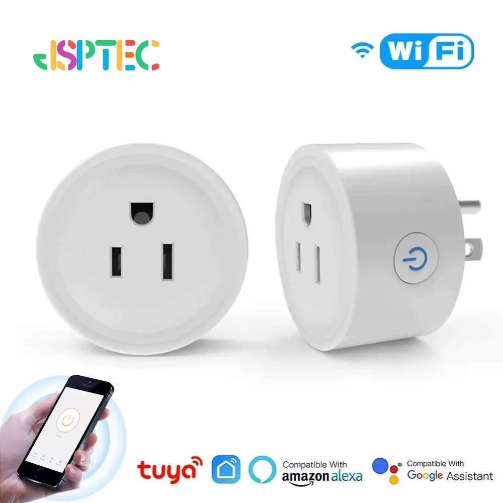 Tuya Smart Wifi Plug US Standard Wireless Outlet 10A Remote Control Smart Home**
