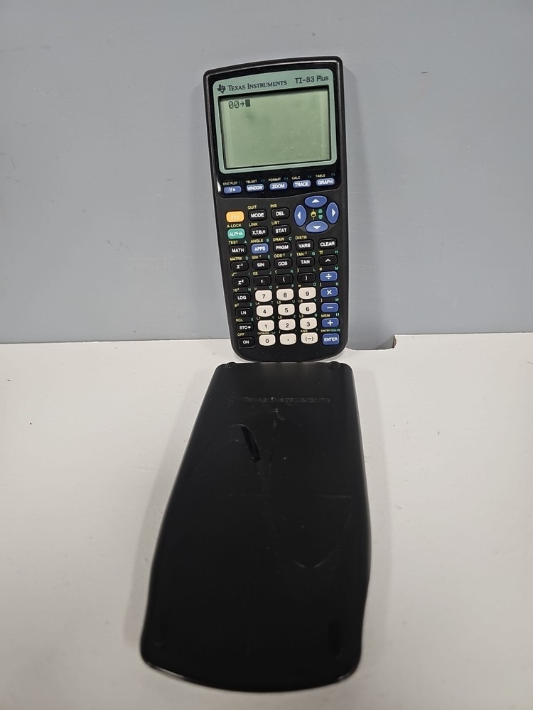 Texas Instruments TI-83 Plus Graphing Calculator With Cover Tested Working