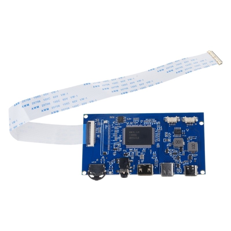 30pin EDP LCD Screen Driver Board Automatic Recognition 2-Channel with Cable
