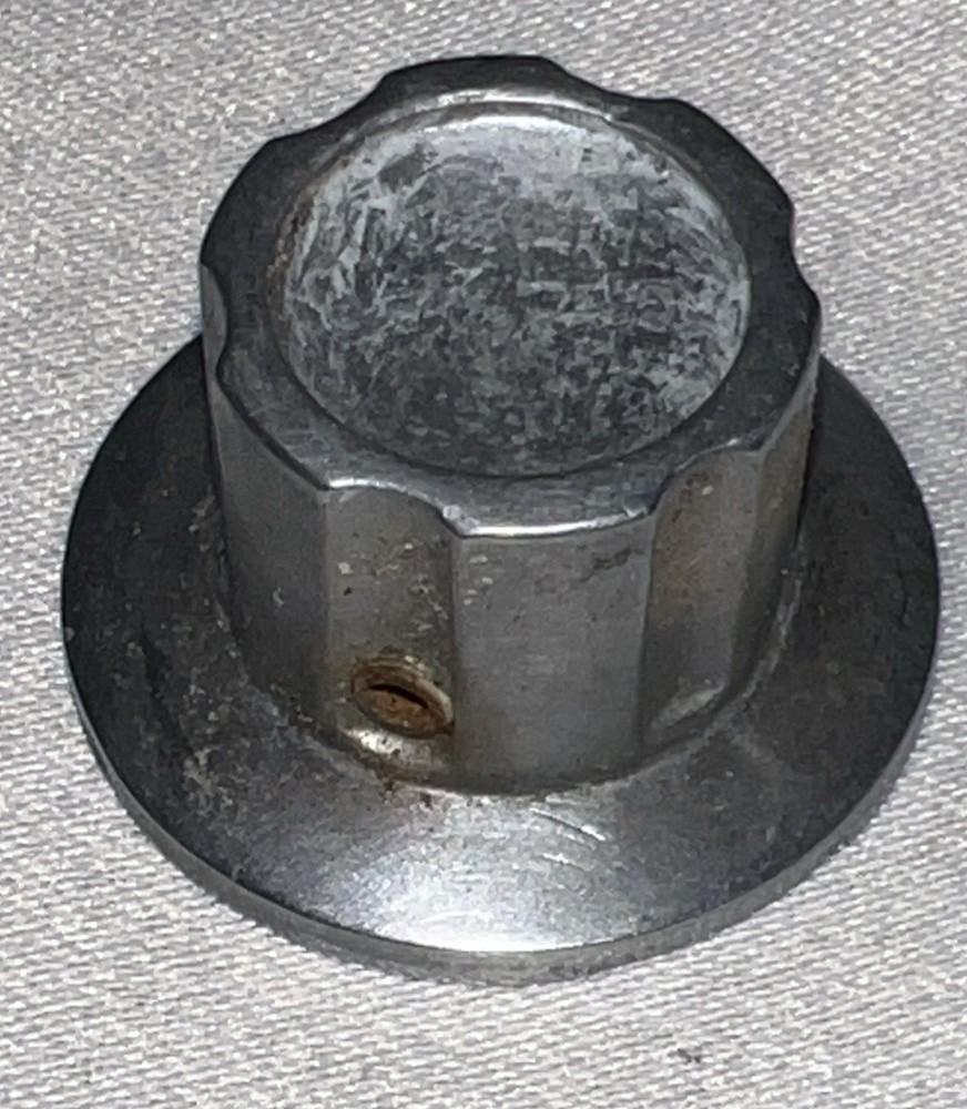 Heathkit Apache Transmitter Small Metal Knob one 1 inch Diameter .