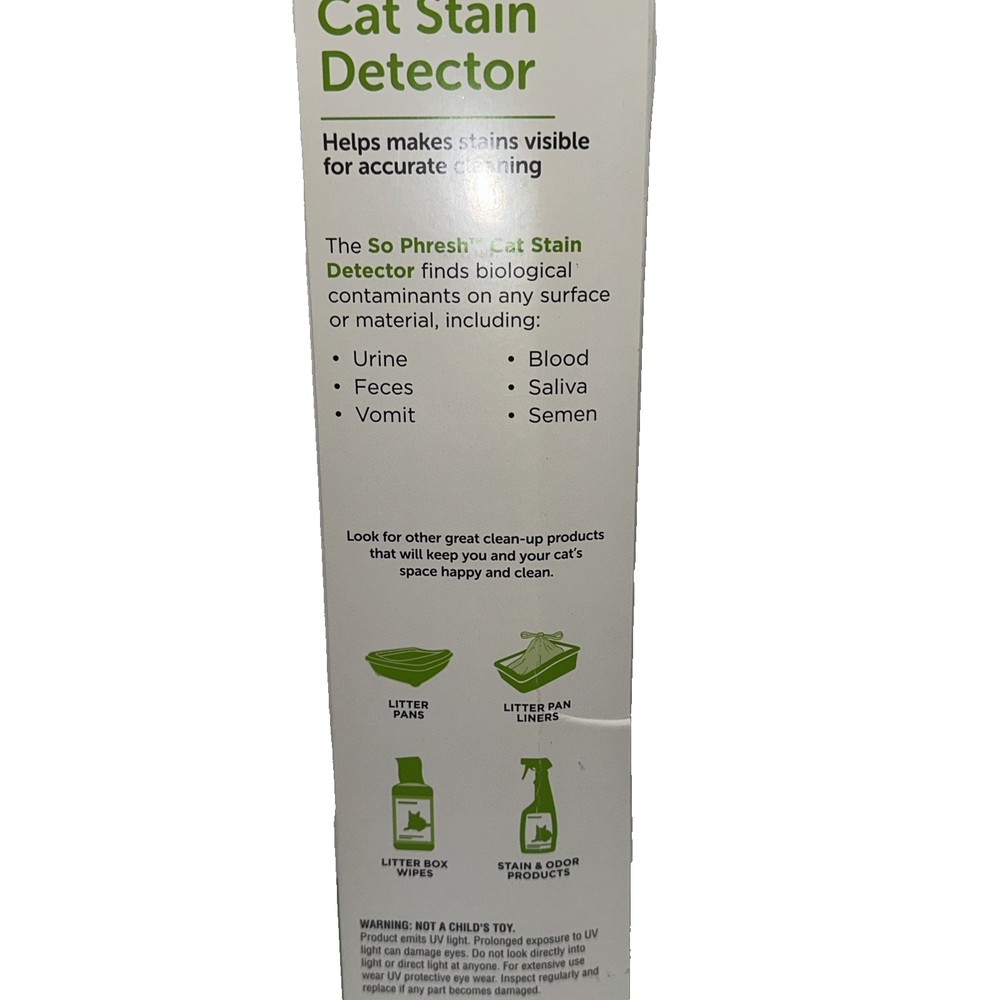 So Phresh Cat Stain Detector – 2-in-1 UV Light & Flashlight