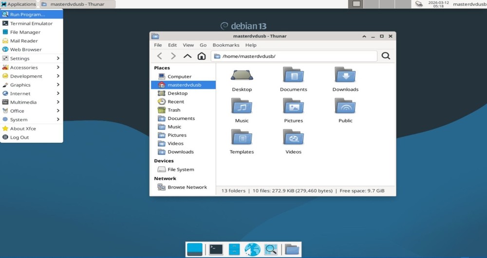 Debian 13 Bootable Live USB Installer UEFI/Legacy PC - SERVER - INTEL MAC