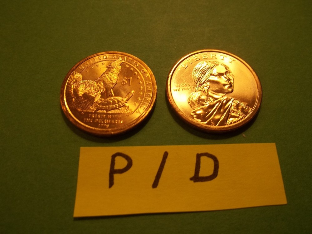 Native American Dollar Set  2013  P, D Unc.