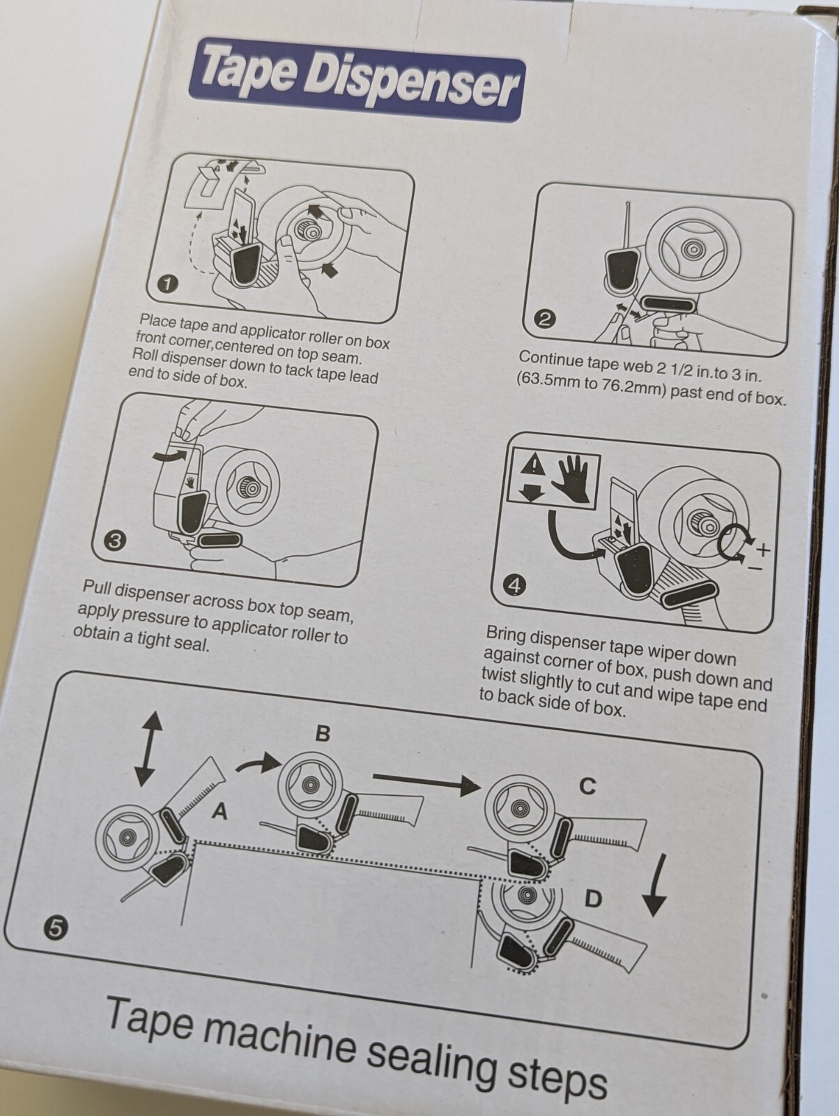 Packing tape dispenser industrial heavy duty