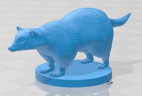 Giant Badger Mini - DND - Pathfinder - Dungeons & Dragons - RPG - Tabletop - mz4