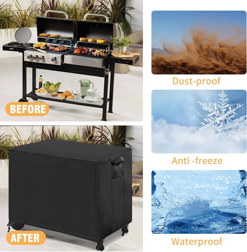 Outdoor Prep Table Cover，36''L X 24''W X 35''H Waterproof Stainless Steel Table