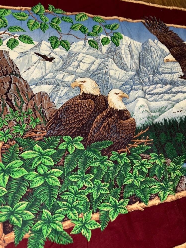 Handmade USA Eagle Quilted Crib Pad / Wall Hanging