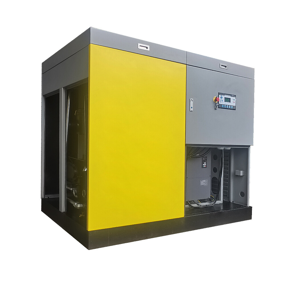 460V 3 Phase 100HP Variable Frequency Drive Rotary Screw Air Compressor 425cfm