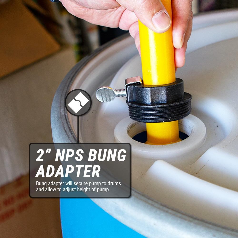 Polypropelene Plastic Rotary 55 Gallon Drum Barrel Pump for Water Based Solution