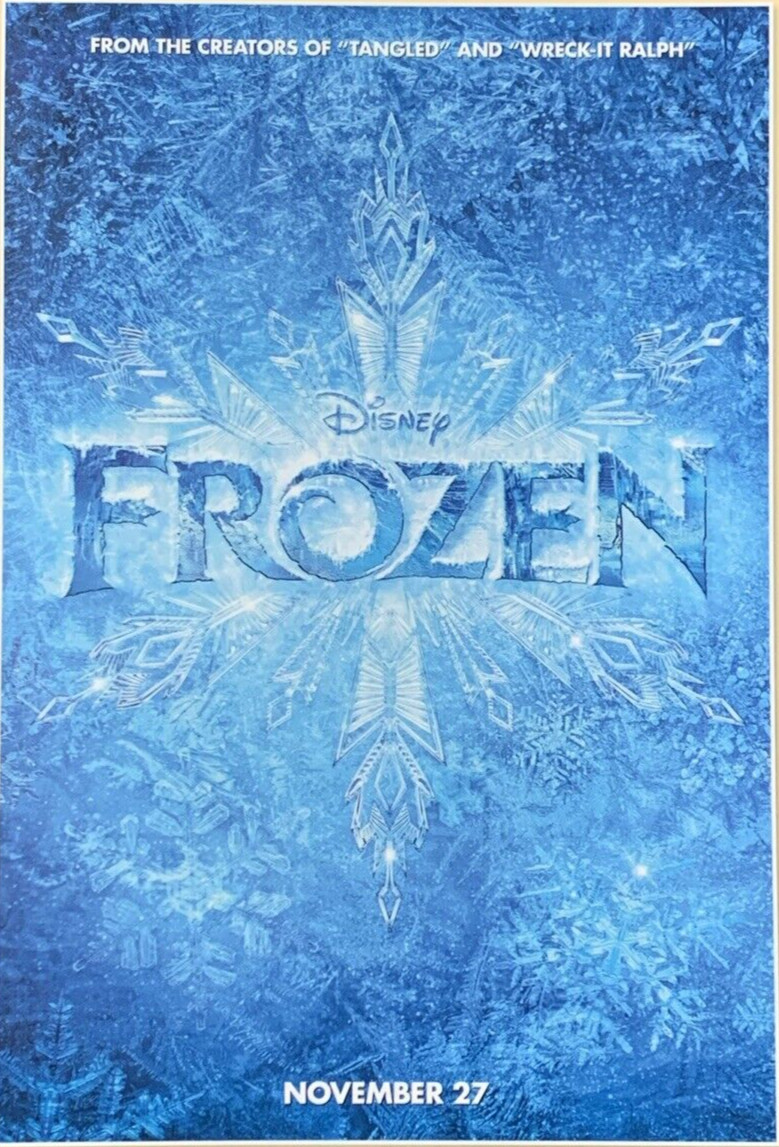 La Reine Des Neiges French Frozen Movie Poster 2013 Disney #0058