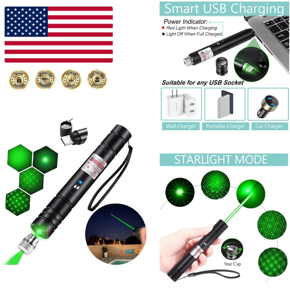 Long-Range Green Laser Pointer – Safe & Lightweight for Camping & Presentations
