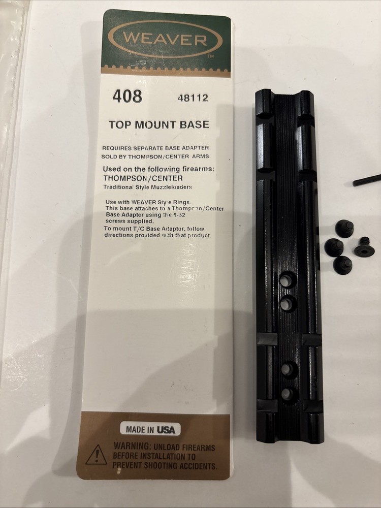 Weaver Mounting Rifle Scope Base # 408 48112