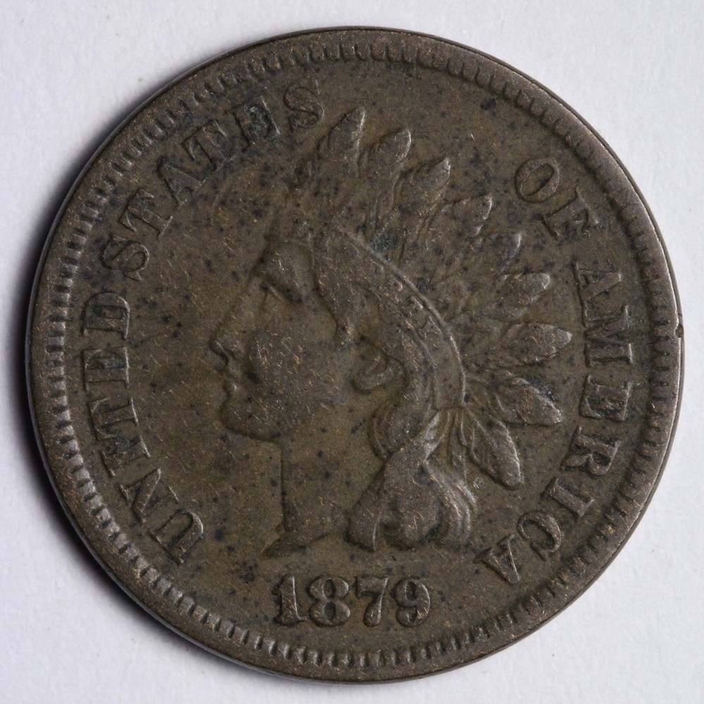 1879 Indian Head Cent Penny VF E114 URNH