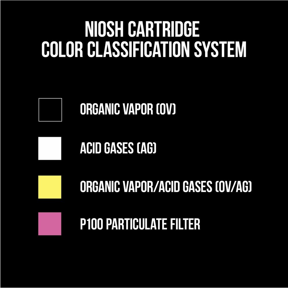 3M P100/OV Odor/Particulate Multi-Purpose Reusable Medium, Multi-color