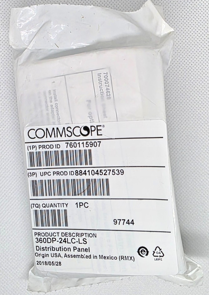 CommScope 360DP-24LC-LS Distribution Panel 760115907 Quantity - 6