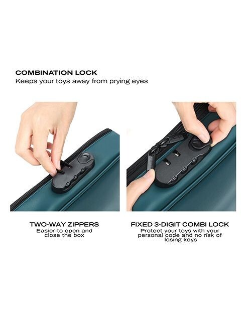 DISCREET BOX LOCKABLE ADULT VIBRATOR CASE STORAGE PRIVACY BOX