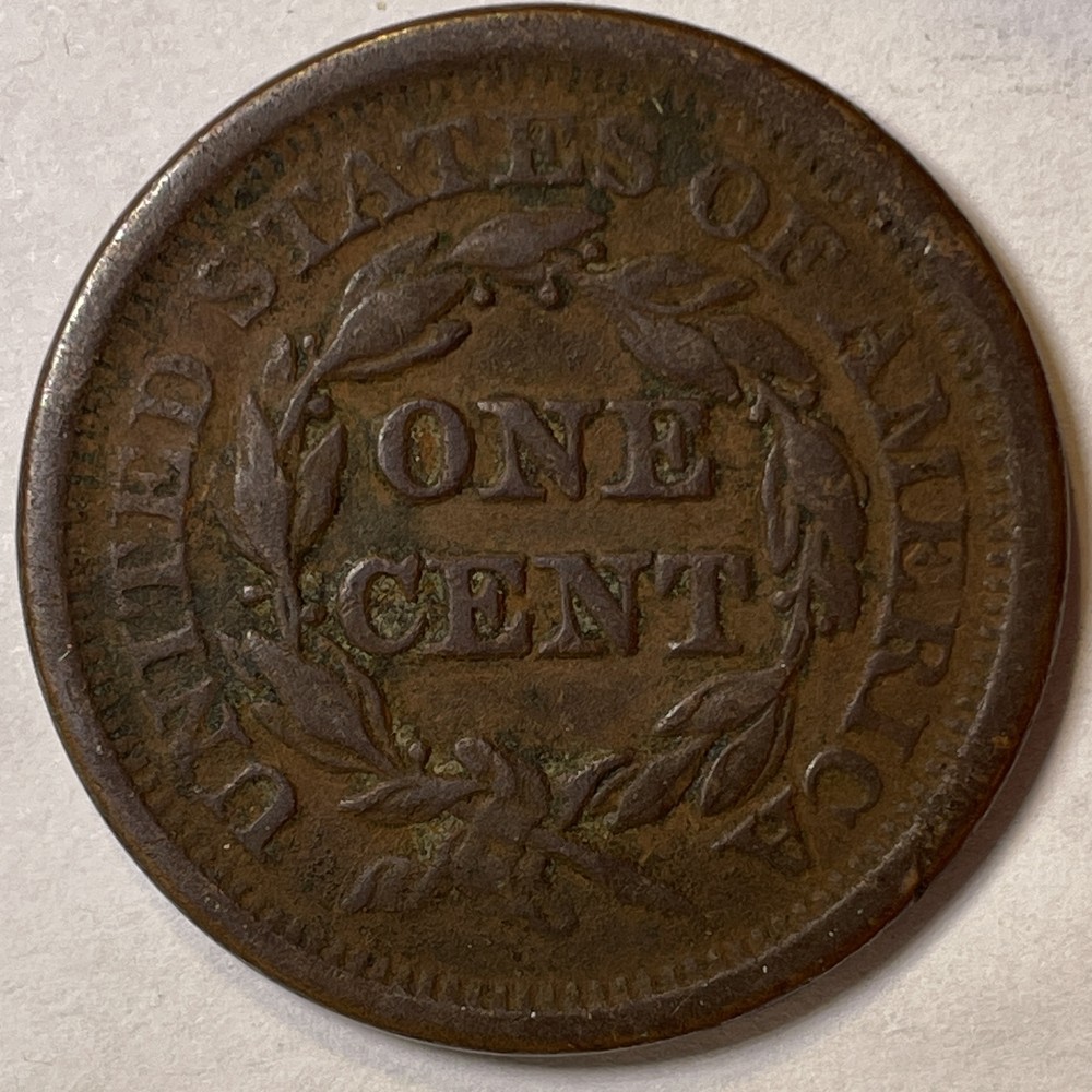 1851 Braided Hair Large Cent Extremely Fine XF Coin, Issues #9457