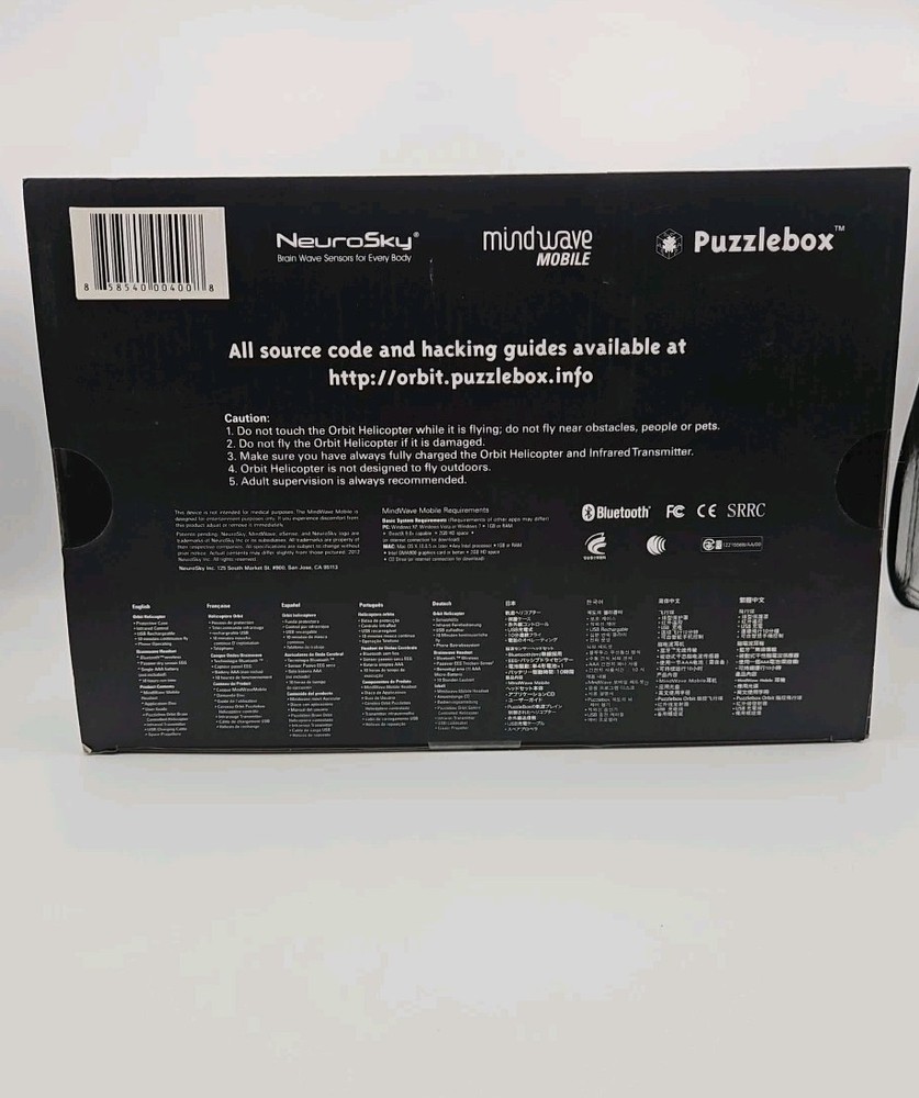 Puzzlebox Orbit Neurosky Mindwave Mobile Helicopter