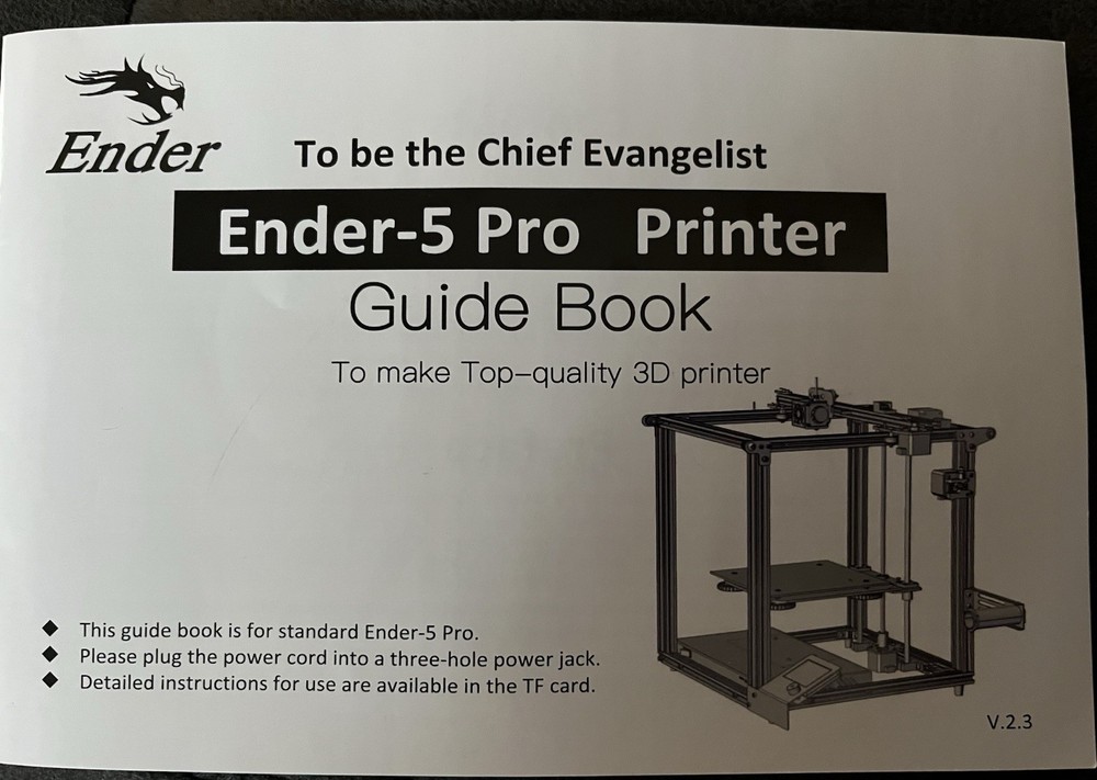 Ender 5 Pro 3D Printer Open-Box with Included Filament