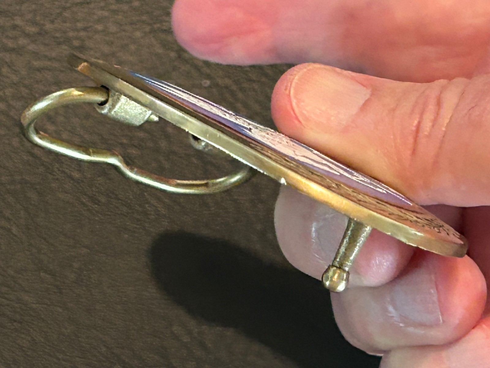 CSA belt buckle, reproduction