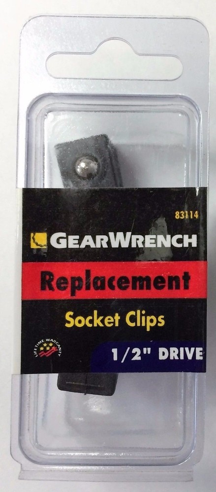 GearWrench 83114 3pc Replacement Socket Clips 1/2" Drive