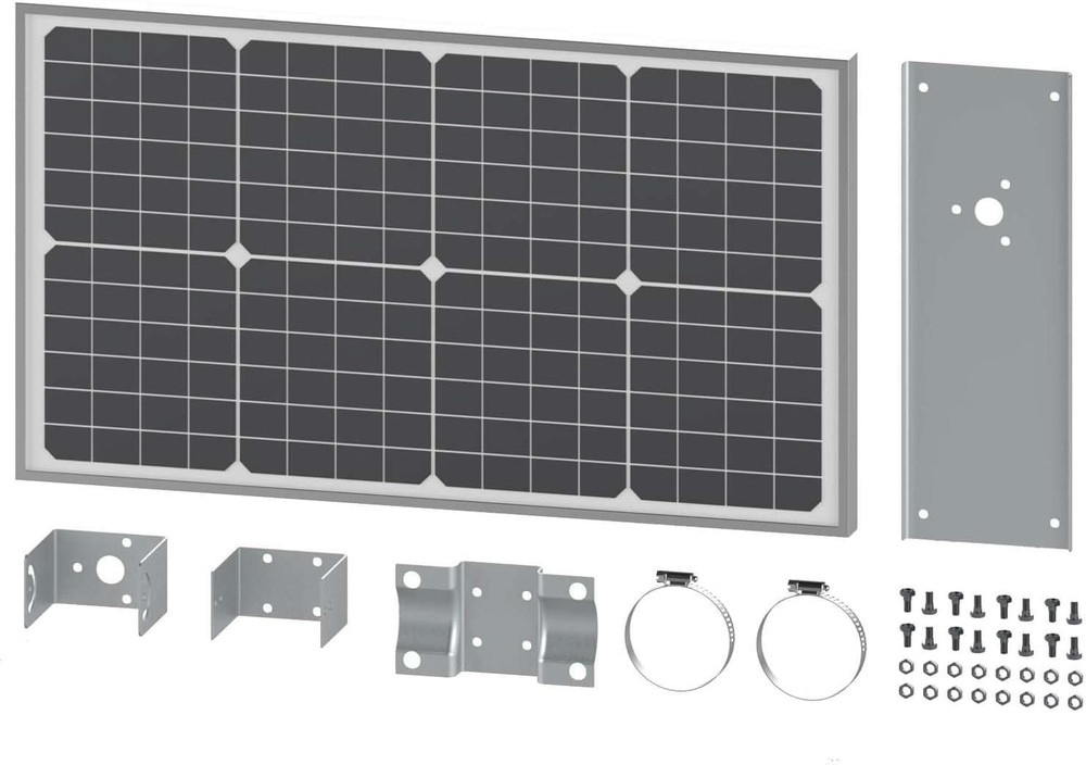 Ghost Controls 30 Watt Monocrystalline Solar Panel Kit for Automatic Gate Opener