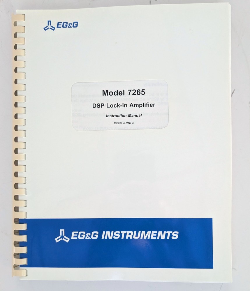 EG&G Model 7265 DSP Lock-In Amplifier