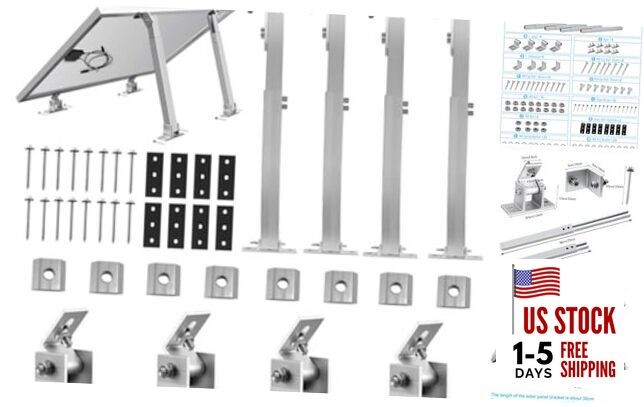 Adjustable Solar Panel Tilt Mount Brackets - Aluminum Alloy Mounting Brackets