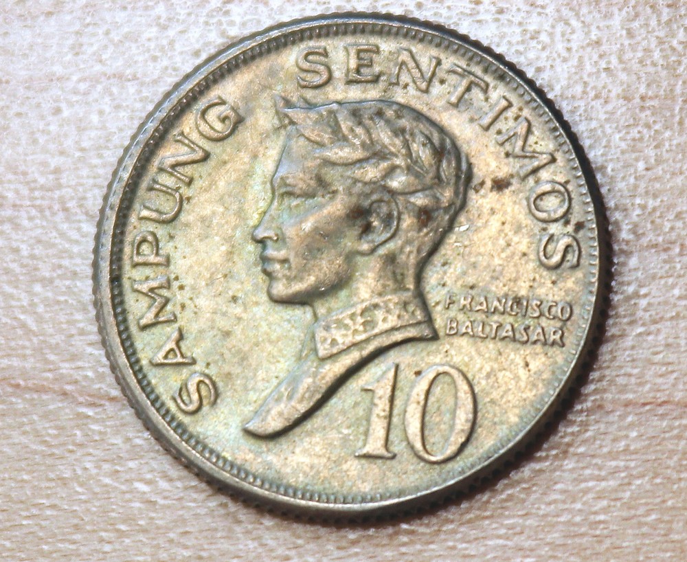 1972 Philippines 10 Sentimos Denver Mint