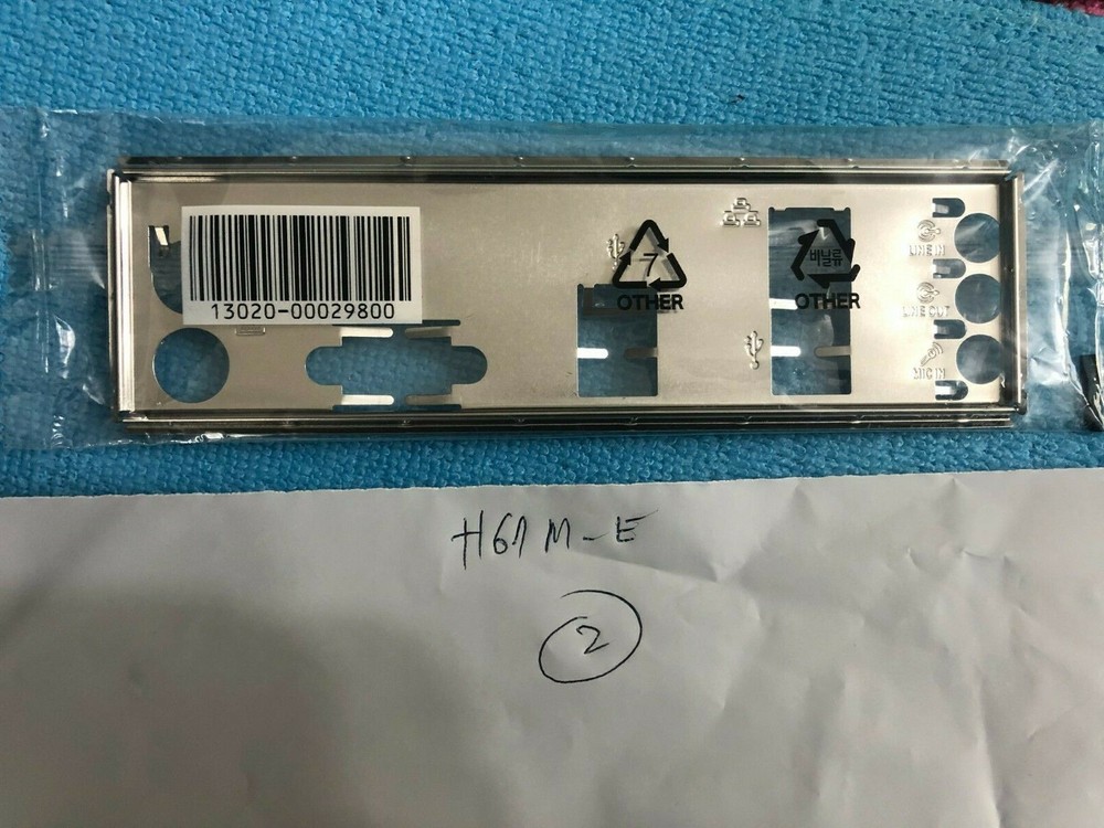 ASUS  H61M-E IO SHIELD BACK PLATE , ORIGINAL