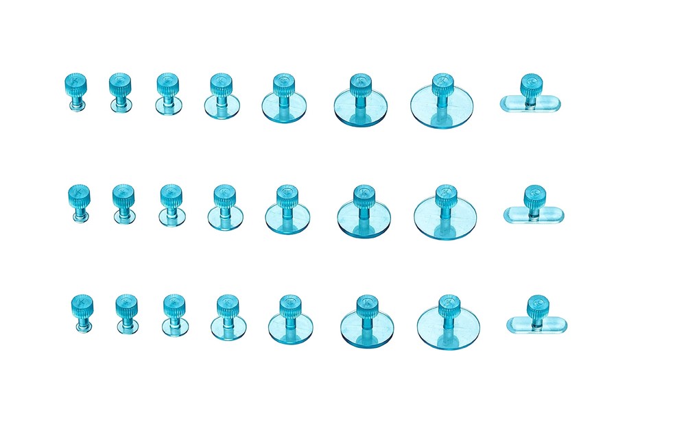 Dent Removal Puller Tabs Kit 25PCS Glue Pulling Tabs Plastic Scraper PDR