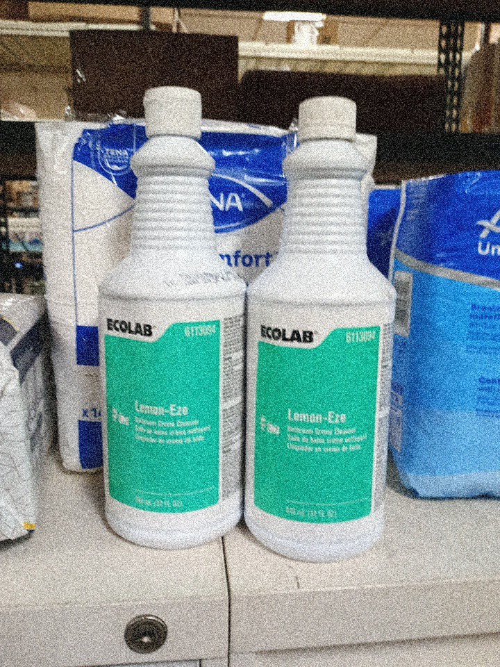 Two Bottles,  ECOLAB Lemon-Eze Bathroom Creme Cleanser •. 603