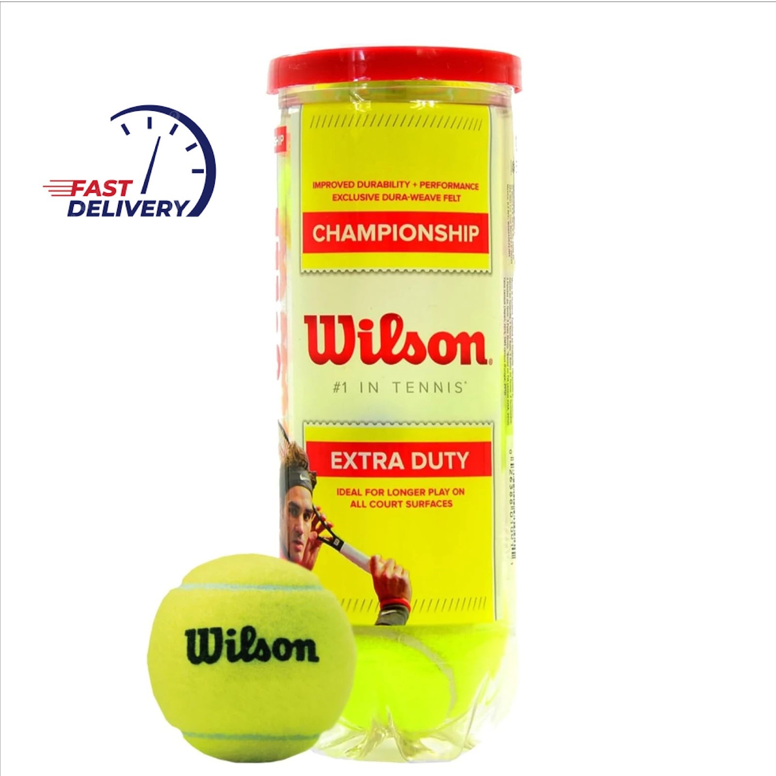 WILSON Pro-Grade Tennis Balls , 3 pcs , USA Free Shipping