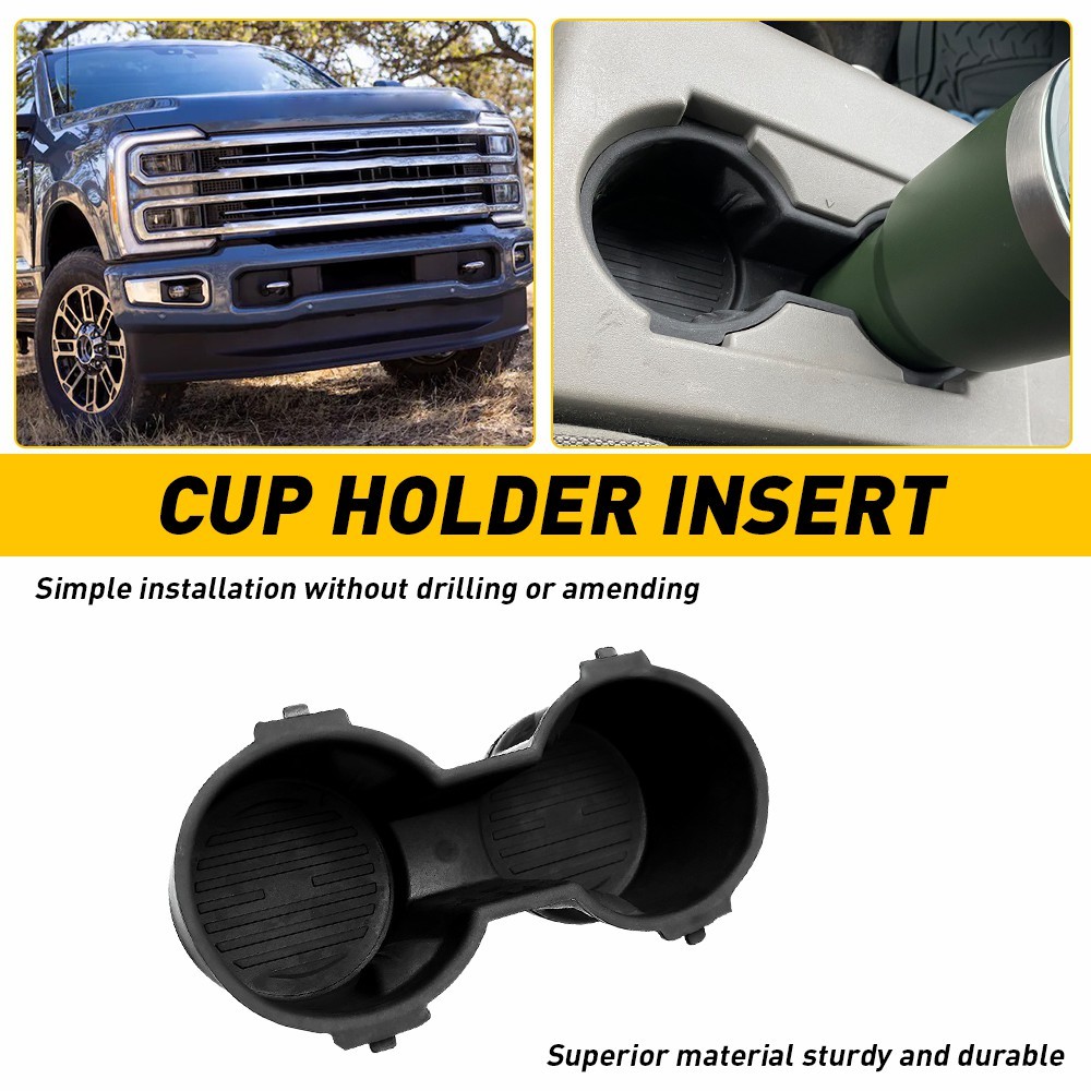 For 2017-2022 Ford F250 F350 F450 SD F550 Center Console Cup Holder Armrest Pad