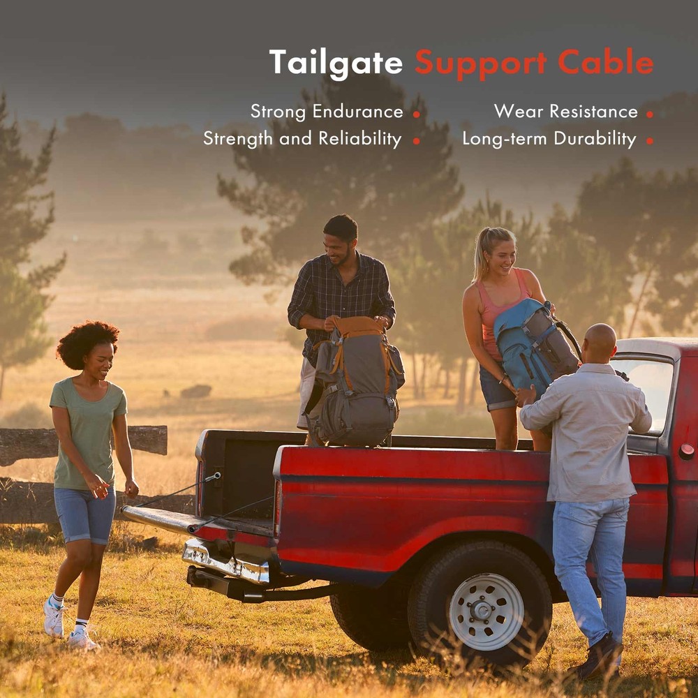 2x Driver &Passenger Tailgate Support Cable for Chevy Avalanche Cadillac 07-13