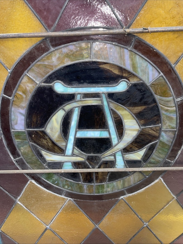 Antique Leaded Glass Window 36x48”