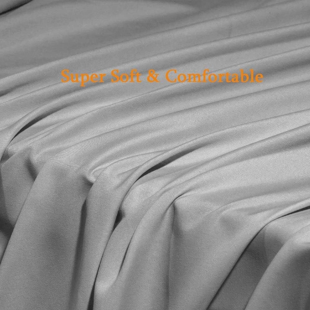 Deep Pocket King Bed Sheet Set - 1800 Thread Count Microfiber, Soft & Stylish