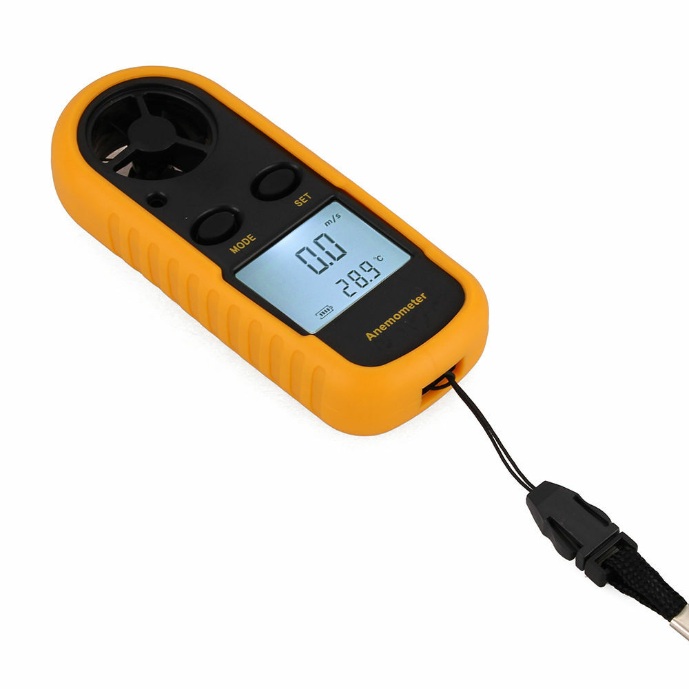 Digital LCD Handheld Anemometer Air Wind Speed Meter Backlight Airflow Gauge US