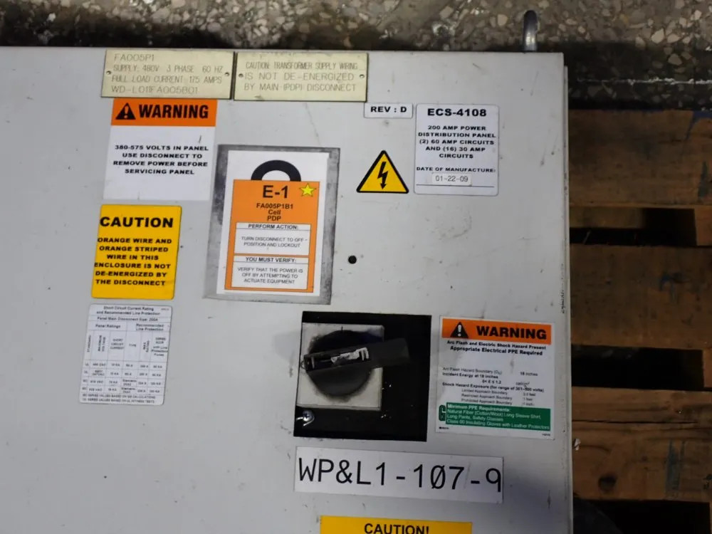 SIEMENS ECS-4108 DISTRIBUTION PANEL 08250560727