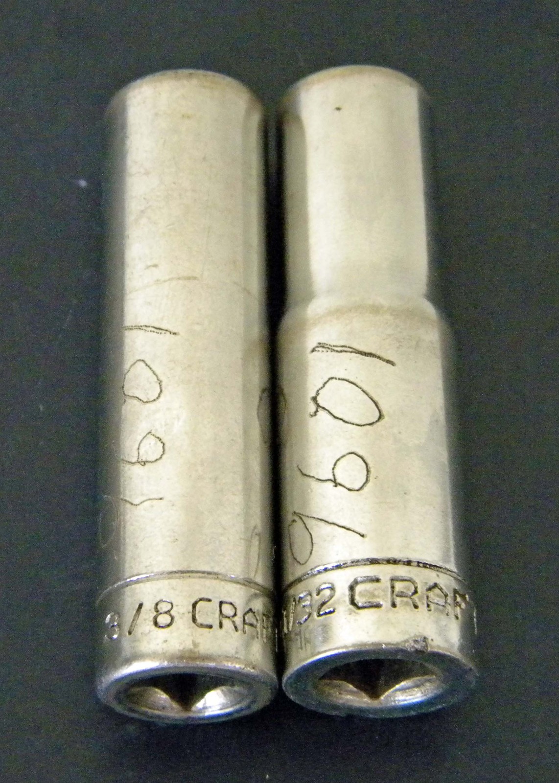 Vtg Craftsman 22 PC =V= 6PT, 12PT SAE Shallow, Deep Sockets, Extensions Lot