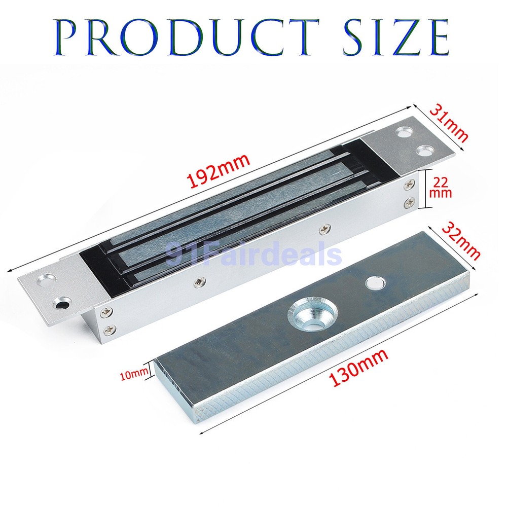 180kg/350lb Magnetic Lock Access Control Door Force Electromagnetic Lock Durable