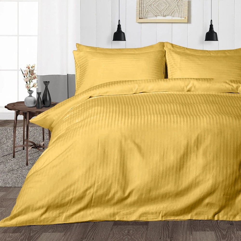 Soft Bedding 1000 - 1200 Thread Count Egyptian Cotton Gold Stripe Select Item