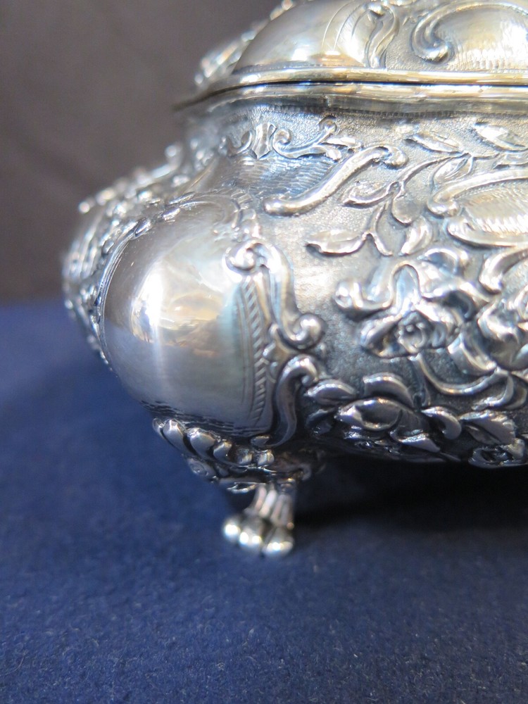 Wonderful German 800 Silver Spice Box